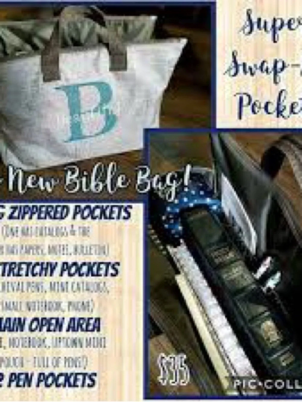 Thirty-One Super Swap It Pocket Tote